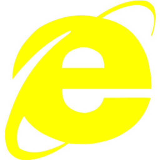 Yellow Internet Explorer Icon