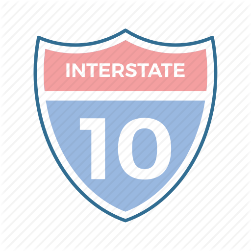 Interstate, Road, Roadside, Roadtrip, Sign Icon