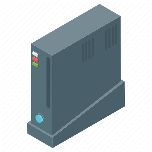 Computer, Pc, Processor, Server Tower, System Unit Icon