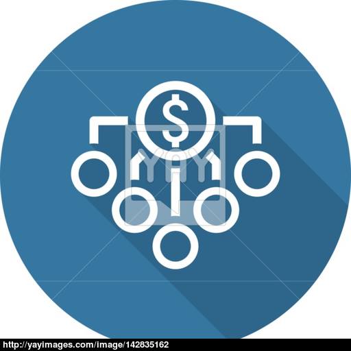 Return On Investment Icon Business Concept Flat Design Vector