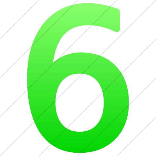 Simple Ios Neon Green Gradient Alphanumerics Number Icon