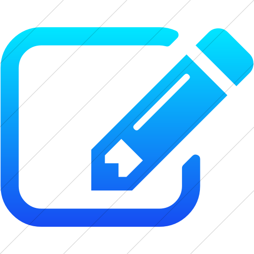 Simple Ios Blue Gradient Bootstrap Font Awesome Edit Icon