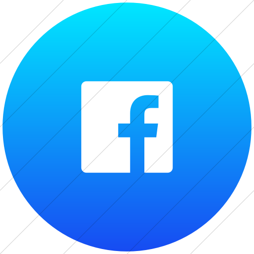 Flat Circle White On Ios Blue Gradient Foundation