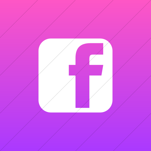 Flat Square White On Ios Pink Gradient Social Media