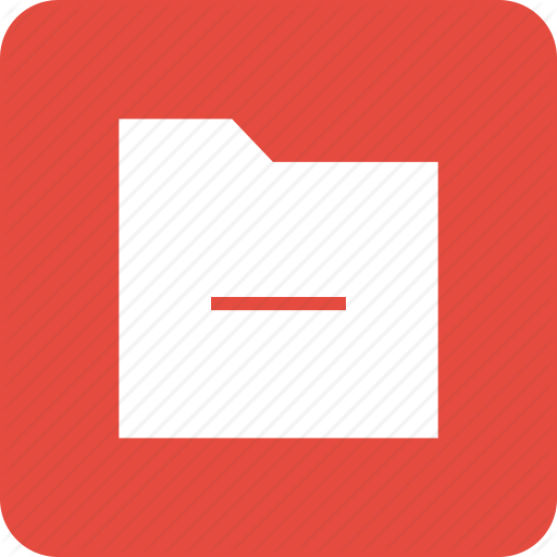 Delete, Exit, Folder, Minus, Remove Icon