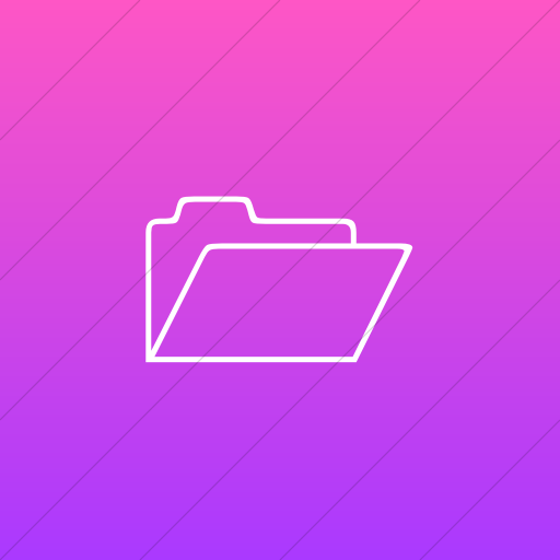 Flat Square White On Ios Pink Gradient Classica Open