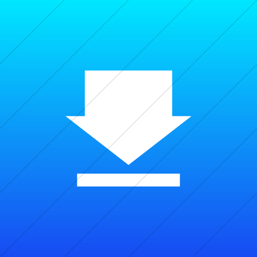 Flat Square White On Ios Blue Gradient Classic Arrows