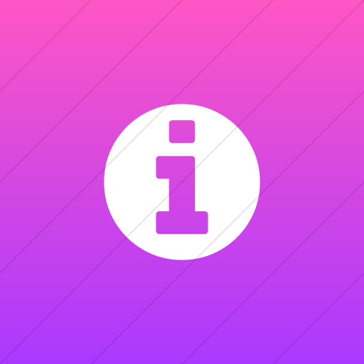 Flat Square White On Ios Pink Gradient Bootstrap Font