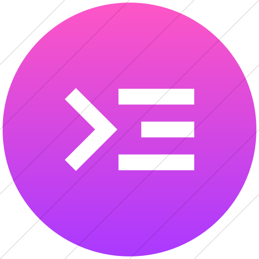 Flat Circle White On Ios Pink Gradient Raphael Command