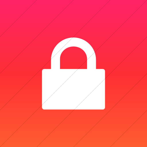 Flat Square White On Ios Orange Gradient Broccolidry