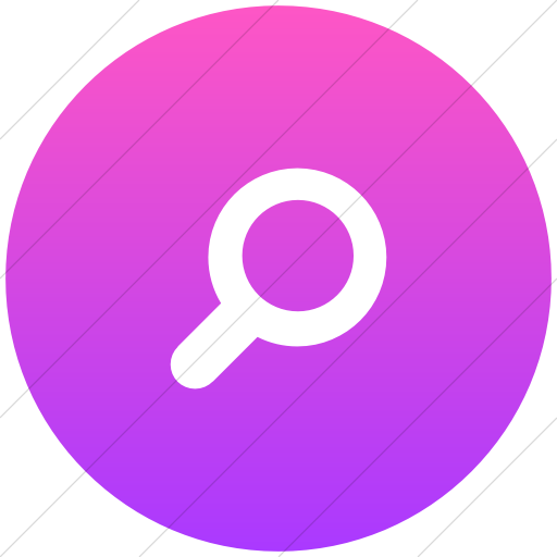 Flat Circle White On Ios Pink Gradient Foundation