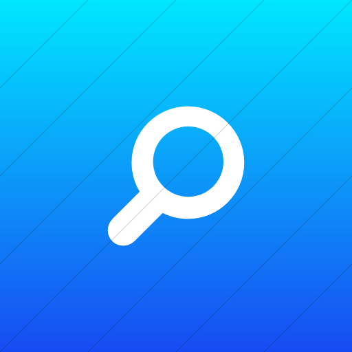 Flat Square White On Ios Blue Gradient Foundation