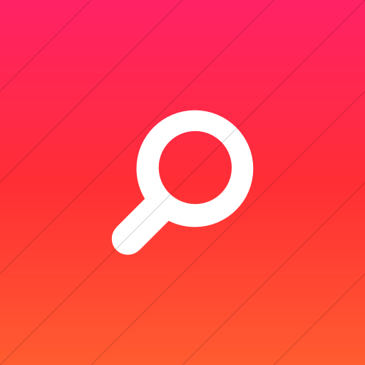 Flat Square White On Ios Orange Gradient Foundation