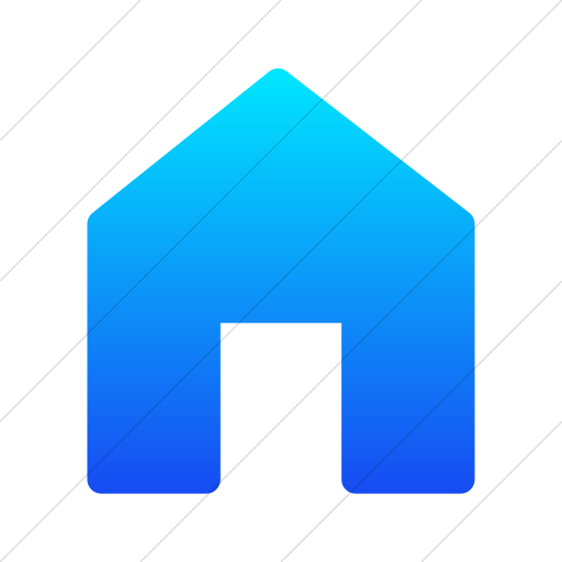 Simple Ios Blue Gradient Foundation Home Icon