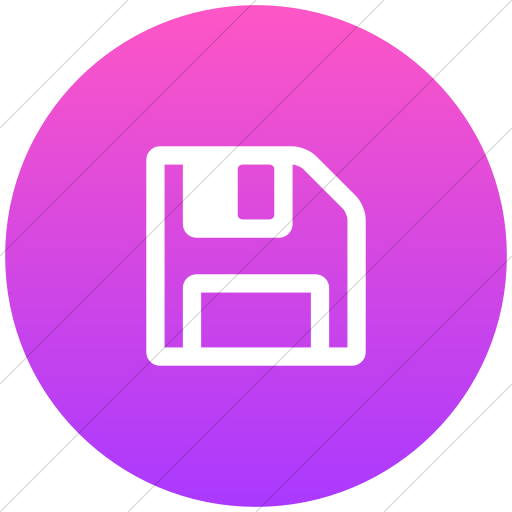 Flat Circle White On Ios Pink Gradient Bootstrap Font