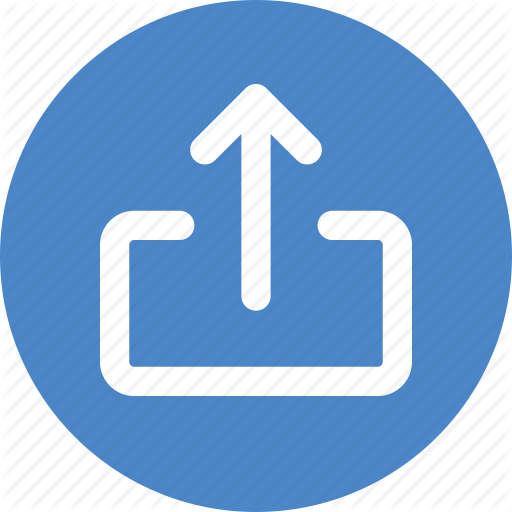 Blue, Circle, Export, Ios, Share, Sharing, Social Icon