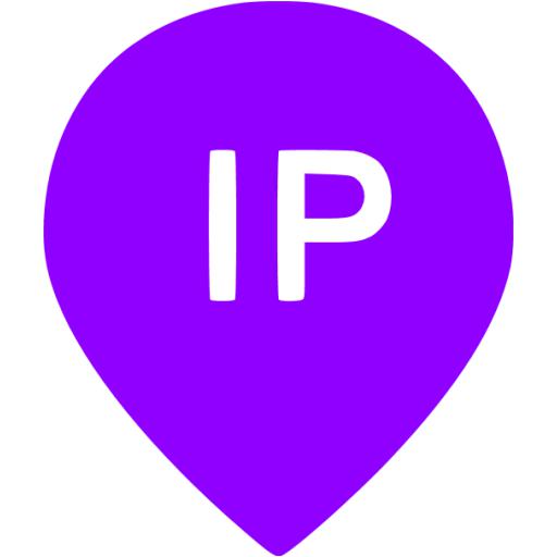 Violet Ip Adress Icon