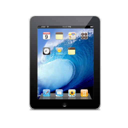 Apple, Ipad, Touch Screen Icon
