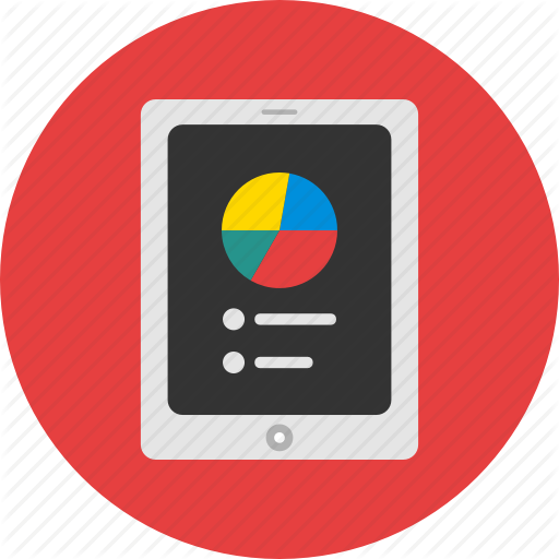 Chart, Color, Ipad, Round, Statistic, Tablet Icon