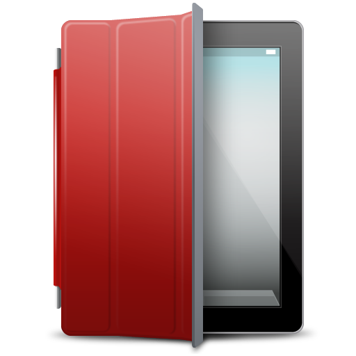 Ipad Black Red Cover Icon Ipad Iconset Fast Icon Design