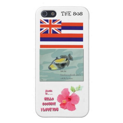Hawaii Iphone Case With State Icons