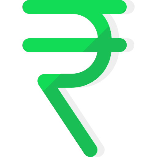 Rupee, Sign, Currency, Right, Arrow Icon