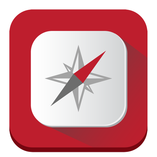 Compass Icon Long Shadow Iconset Pelfusion