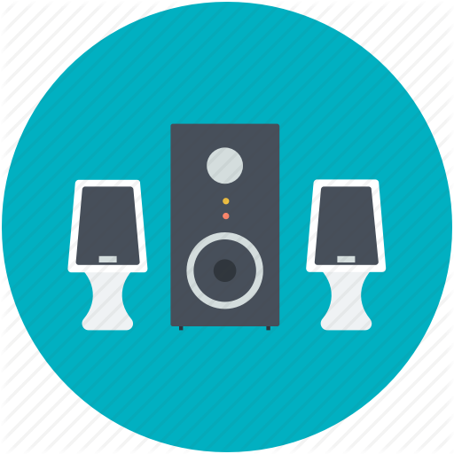 Music System, Speaker, Speaker Box, Subwoofer, Woofer Icon
