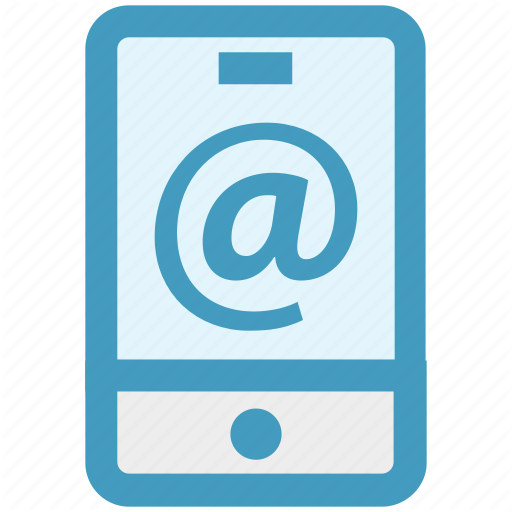 At Sign, Iphone, Mail, Message, Mobile, Phone, Smartphone Icon