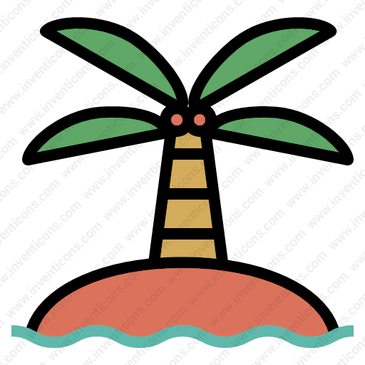 Download Island,palmtrees,sun,landscape,holiday,nature,beach Icon