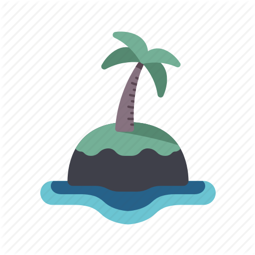 Island, Isolation, Nature, Palm Tree, Tropical Icon