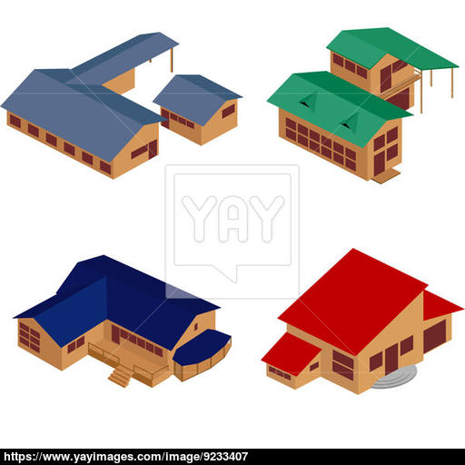 House Isometric Icons Image