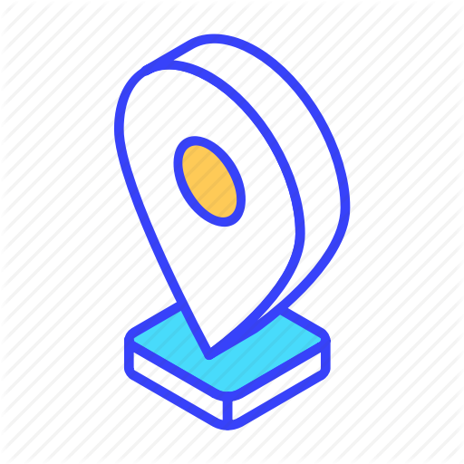 Isometric, Location, Map, Marker, Pn