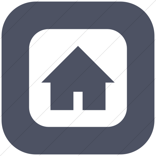 Flat Rounded Square White On Blue Gray Ocha