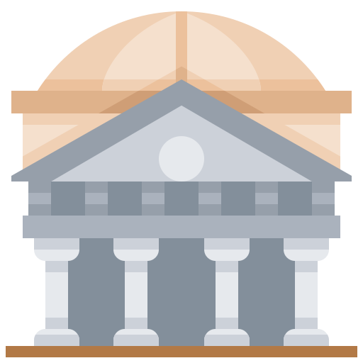 Building, Italy, Landmark, Pantheon Icon Free Of Landmark