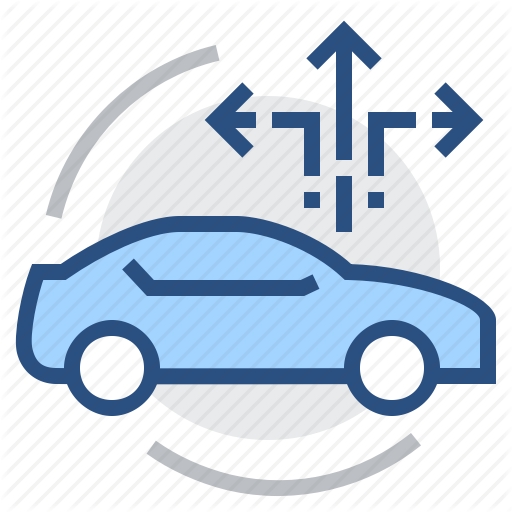 Car, Driving, Guide, Itinerary, Navigation, Piloting, Route Icon