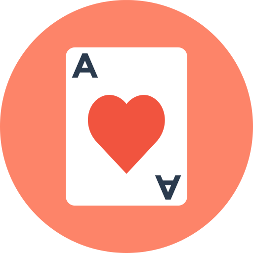 Ace Of Hearts Black Jack Png Icon