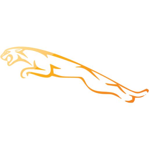 Web Orange Jaguar Icon