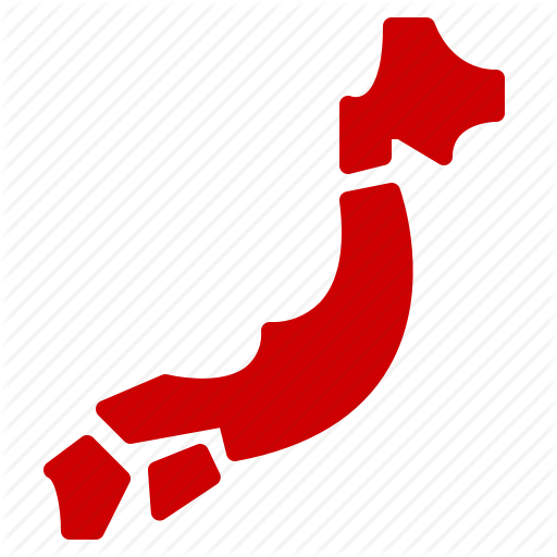 Asia, Country, Japan, Location, Map, Nevigation Icon