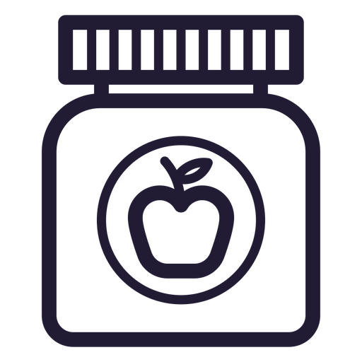 Baby Food Jar Stroke Icon