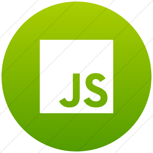 Flat Circle White On Green Gradient Raphael Javascript Icon