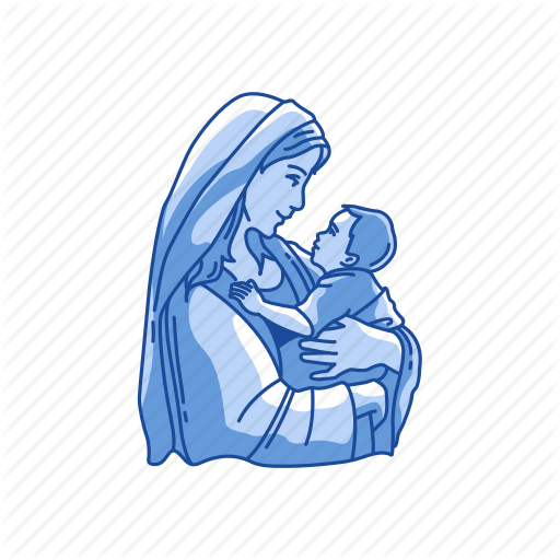 Baby, Baby Jesus, Mother And Child, Mother Mary Icon