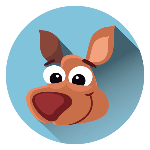 Hippo Cartoon Circle Icon