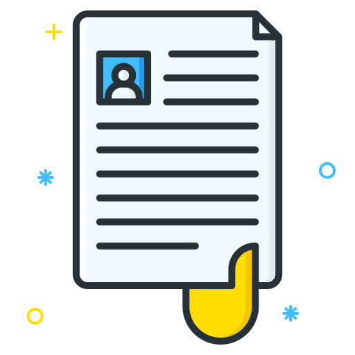 Cv Icon Job Seeker Iconset Inipagi Studio