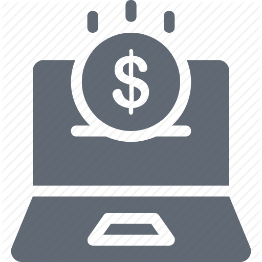 Dollar, E Commerce, Online Business, Online Job, Online Work Icon
