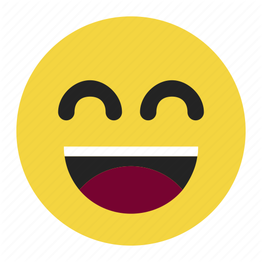 Emoji, Emoticon, Expression, Funny, Happy, Joke, Laugh Icon