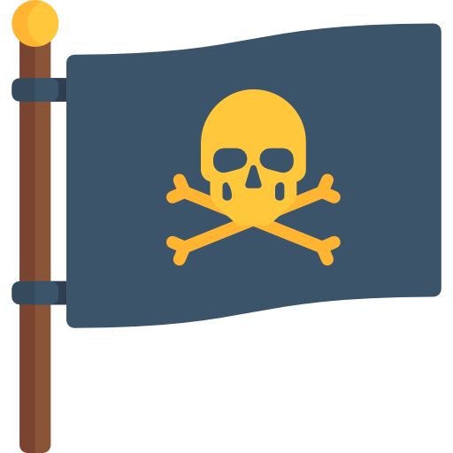 Sign, Flags, Piracy, Pirates, Bones, Jolly Roger Icon