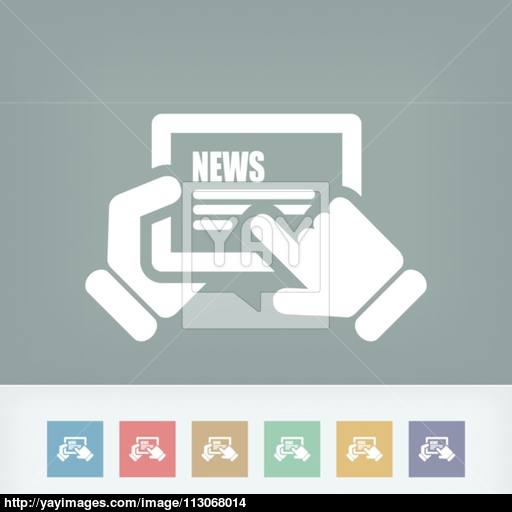 Web Journal Icon Vector