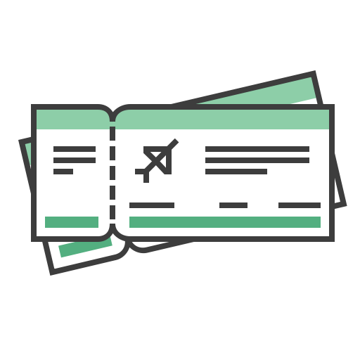 Vacation, Flip Flops, Journey Icon