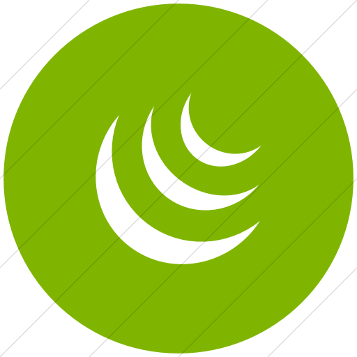 Flat Circle White On Green Raphael Jquery Icon